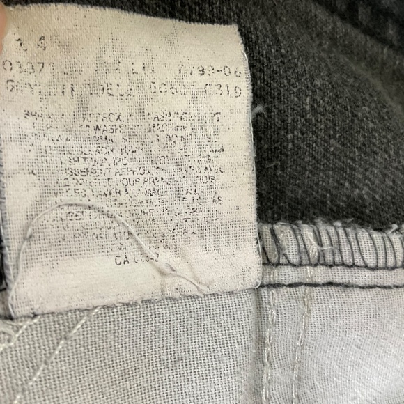 Levi’s Mens Vintage Orange Tab Black 100% Cotton Denim Jeans Relaxed Fit 34 x 30 - Picture 11 of 13